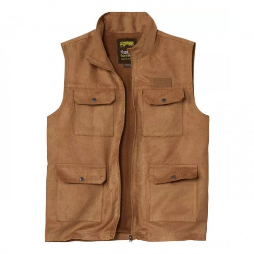 Front - Atlas For Men Mens Faux Suede Gilet