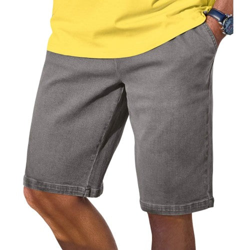 Front - Atlas For Men Mens Denim Relaxed Fit Shorts