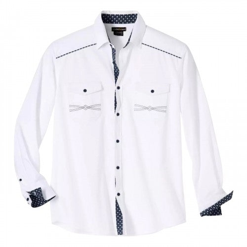 Front - Atlas For Men Mens Poplin Long-Sleeved Shirt