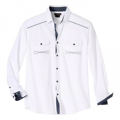 Front - Atlas For Men Mens Poplin Long-Sleeved Shirt