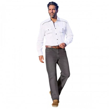 Front - Atlas For Men Mens Stretch Regular Jeans