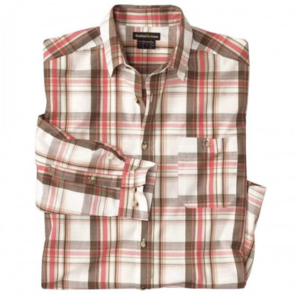 Front - Atlas For Men Mens Checked Poplin Shirt