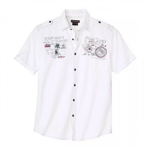 Front - Atlas For Men Mens Tropical Pilot Shirt
