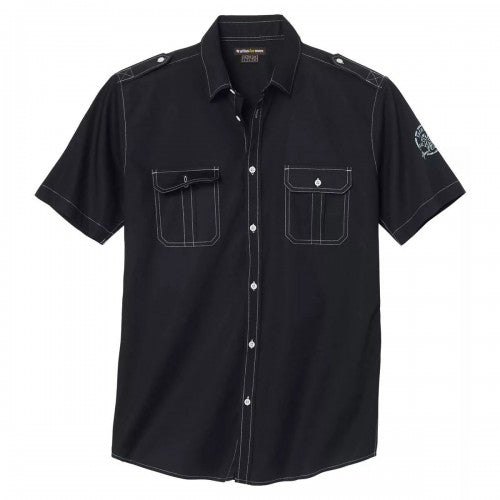 Front - Atlas For Men Mens Cotton Poplin Pilot Shirt