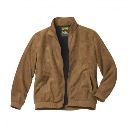 Front - Atlas For Men Mens Faux Suede Water Repellent Jacket