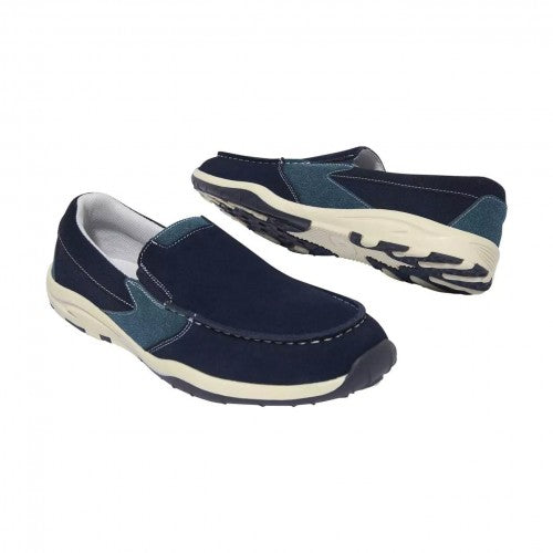 Front - Atlas For Men Mens Leather Elasticated Gusset Loafers