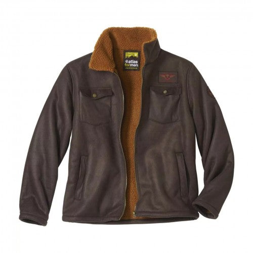 Front - Atlas For Men Mens Faux Suede Water Repellent Jacket
