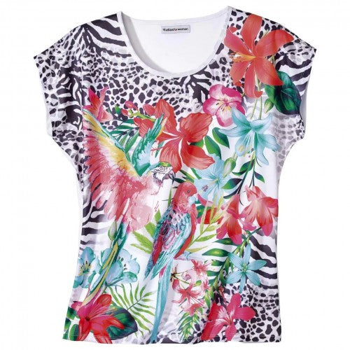 Front - Atlas for Women Womens/Ladies Floral T-Shirt