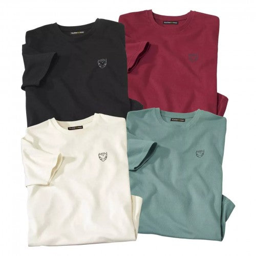 Front - Atlas For Men Mens Eagle T-Shirt (Pack of 4)