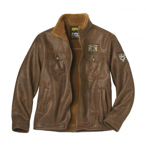 Front - Atlas For Men Mens Faux Suede Jacket