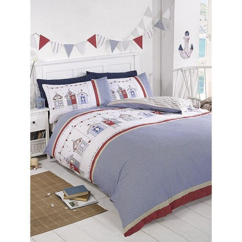 Front - Rapport Beach Hut Duvet Cover Set