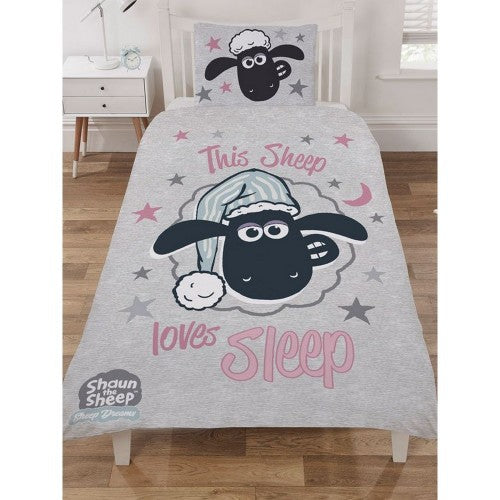 Front - Shaun the Sheep Loves Sleep Duvet Cover Set