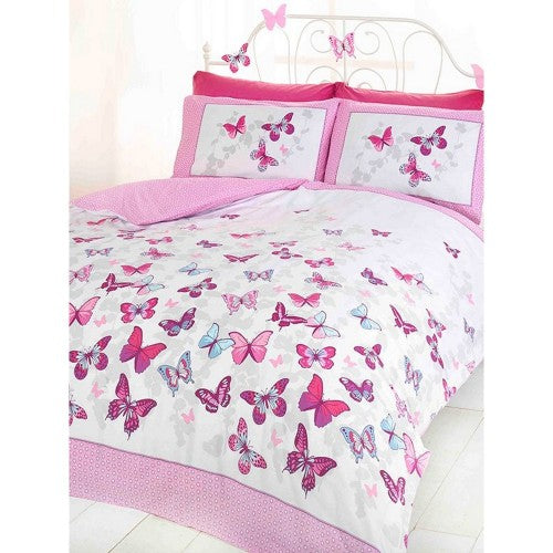 Front - Flutter Butterfly Duvet Cover Set