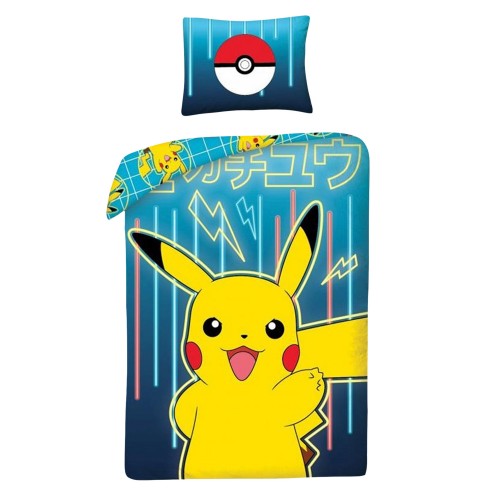 Front - Pokemon Cotton Duvet Cover Set