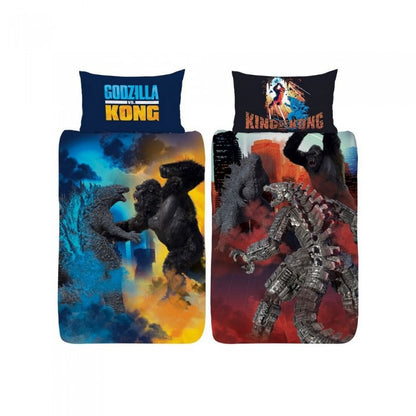 Front - Godzilla Vs Kong Duvet Cover Set