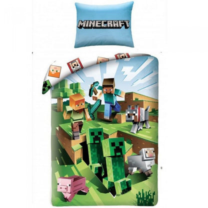 Front - Minecraft Battle Duvet Cover Set