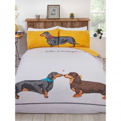 Front - Rapport Hello Sausage Duvet Cover Set