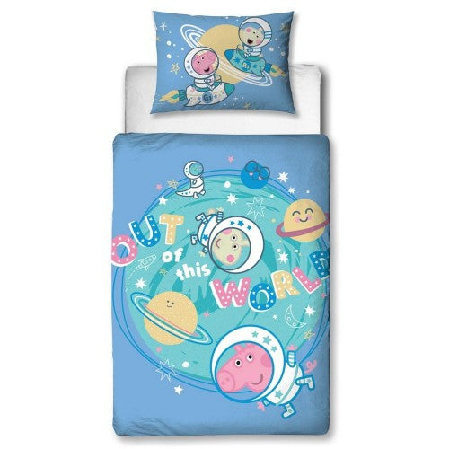 Front - Peppa Pig Stars George Pig Duvet Cover Set
