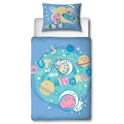 Front - Peppa Pig Stars George Pig Duvet Cover Set