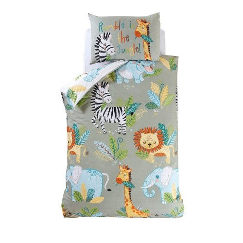 Front - Rapport Rumble In The Jungle Duvet Cover Set
