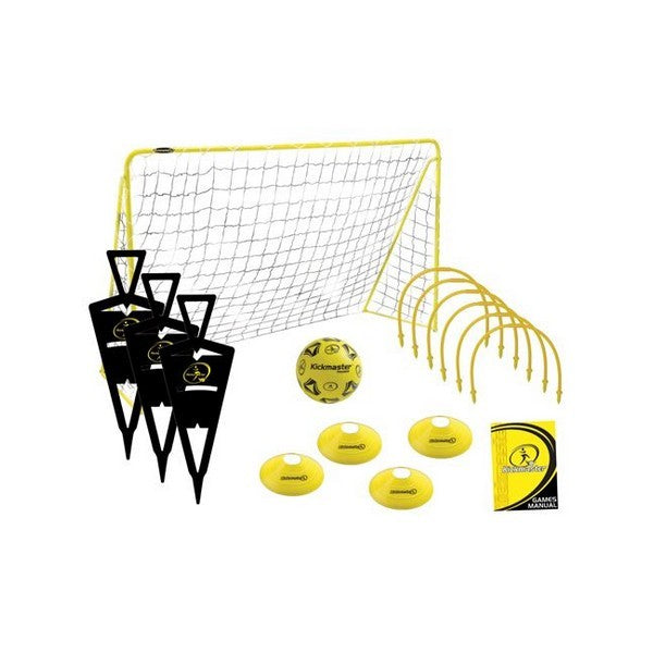 Yellow-Black - Front - Kickmaster Football Goal Set