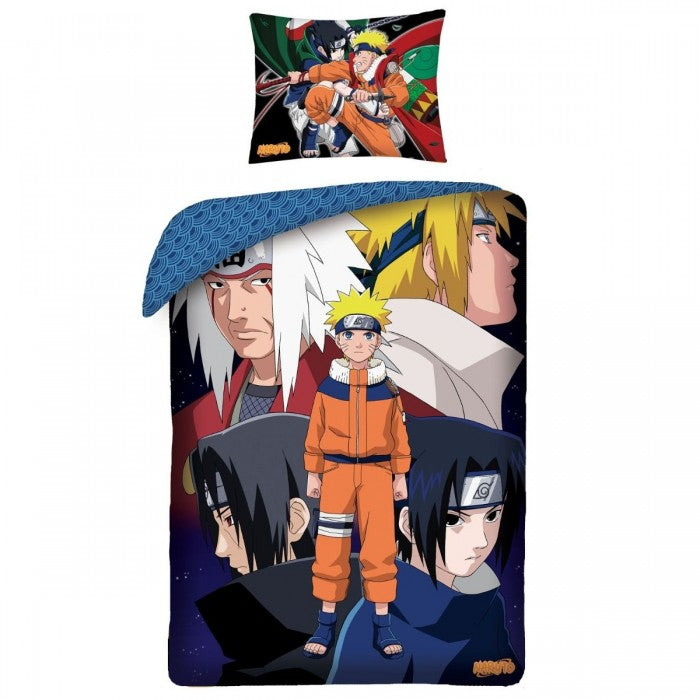Front - Naruto Cotton Characters Duvet Cover Set