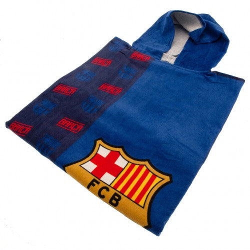 Front - Barcelona FC Childrens/Kids Crest Hooded Towel