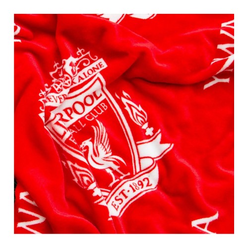 Front - Liverpool FC YNWA Rotary Fleece Blanket