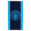 Front - Manchester City FC Crest Cotton Beach Towel