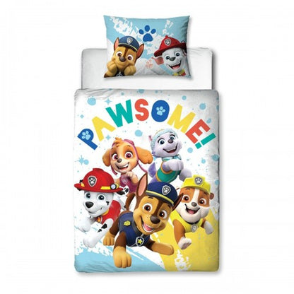 Front - Paw Patrol Childrens/Kids Splodge Duvet Cover Set