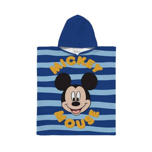 Front - Disney Childrens/Kids Mickey Mouse Stripe Hooded Towel