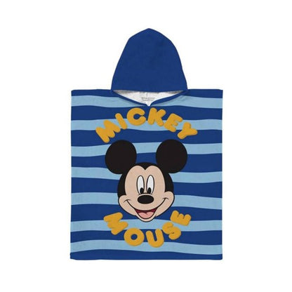 Front - Disney Childrens/Kids Mickey Mouse Stripe Hooded Towel