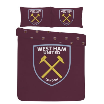 Front - West Ham United FC Crest Duvet Cover Set