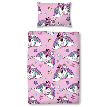 Front - Disney Childrens/Kids Believe Minnie Mouse Duvet Cover Set