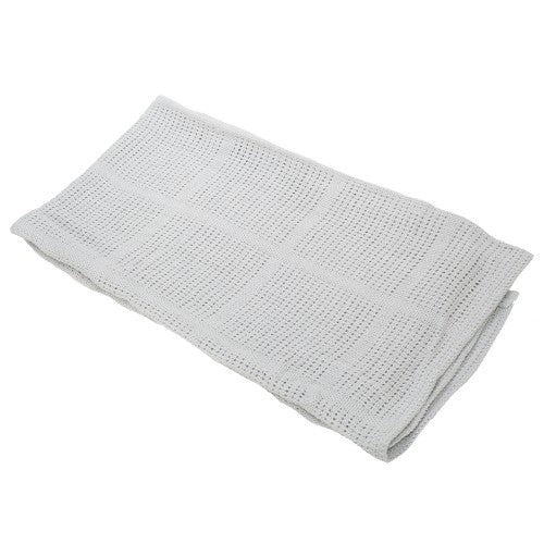 Front - Baby Boys/Girls Knitted Cotton Blanket
