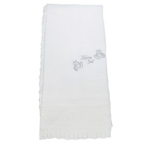 Front - Snuggle Baby Heaven Sent Christening Shawl