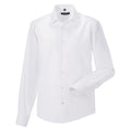 Front - Russell Collection Mens Long Sleeve Tailored Ultimate Non-Iron Shirt