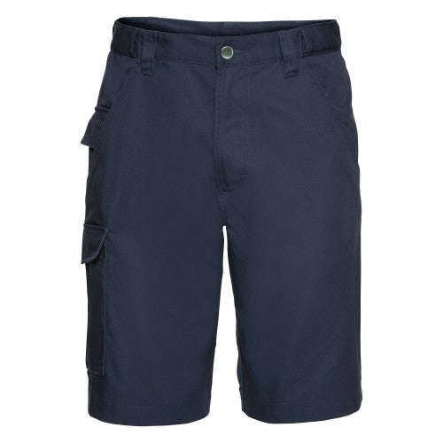 Front - Russell Workwear Twill Shorts