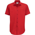 Front - B&C Mens Smart Short Sleeve Shirt / Mens Shirts