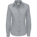 Front - B&C Ladies Oxford Long Sleeve Shirt / Ladies Shirts & Blouses