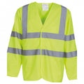 Front - Yoko Mens Hi-Vis Long Sleeve Waistcoat / Jacket