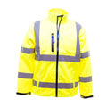 Front - Yoko Mens Hi-Vis Sofshell Jacket