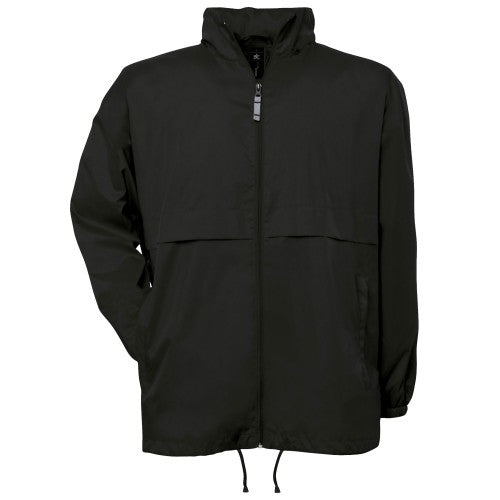 Front - B&C Mens Air Lightweight Windproof, Showerproof & Water Repellent Jacket