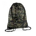 Jungle Camo - Front - Bagbase Premium Gymsac Water Resistant Bag (11 Litres)