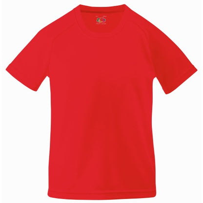 Front - Fruit Of The Loom Childrens Unisex Performance Sportswear T-Shirt