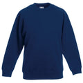 Front - Fruit Of The Loom Childrens Unisex Raglan Sleeve Sweatshirt