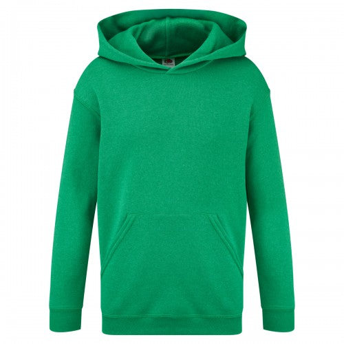 Front - Fruit Of The Loom Childrens Unisex Hooded Sweatshirt / Hoodie