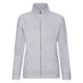 Front - Fruit Of The Loom Ladies/Womens Lady-Fit Fleece Sweatshirt Jacket