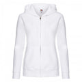 Front - Fruit Of The Loom Ladies Lady-Fit Hooded Sweatshirt Jacket