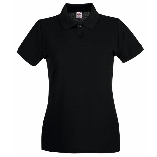 Front - Fruit Of The Loom Womens/Ladies Premium Fitted Short-Sleeved Polo Shirt